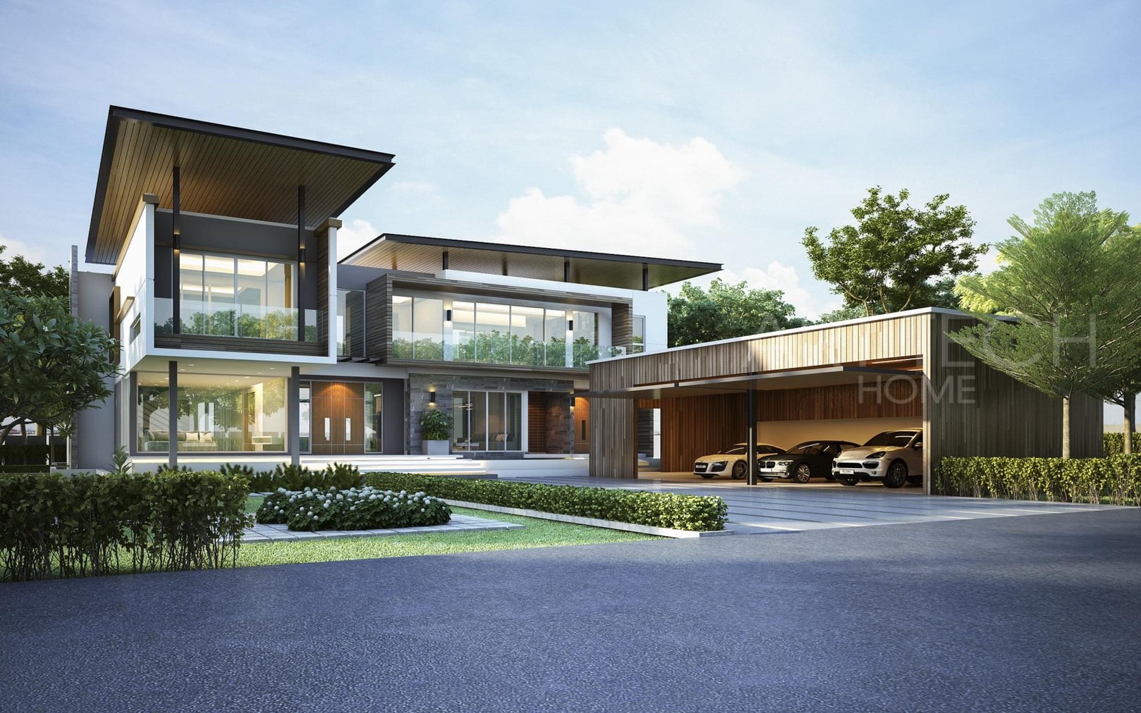 บริษัทรับสร้างบ้าน หรู Modern Luxury Premium ARTTECH HOME