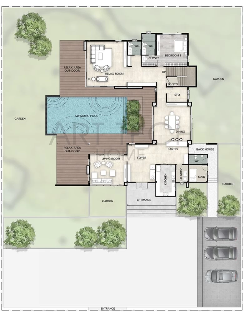 แปลนบ้าน AT 809